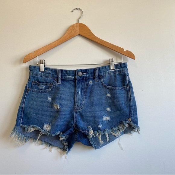 Free People Distressed Shorts